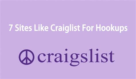 hookup classified ads|7 Sites Like Craigslist for Personal Ad and Free Hookups.